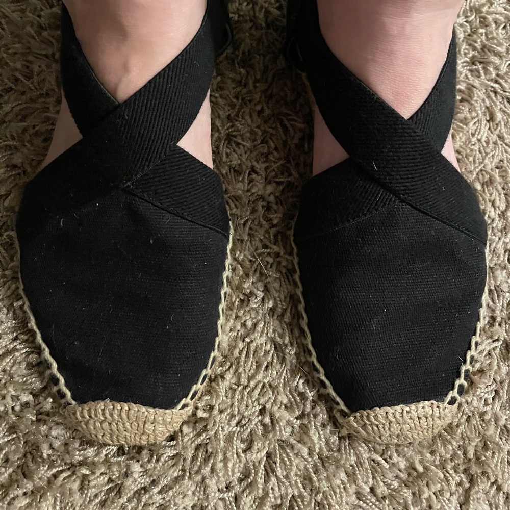 Tory Burch black espadrilles 7.5